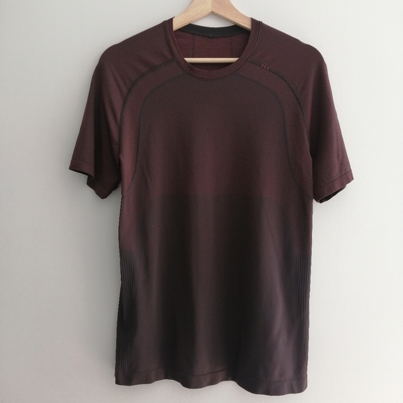 Lululemon Men's Metal Vent Tech Short Sleeve 2.0 in Magma Sequoia Ombre Small - Picture 3 of 16